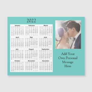 Foto De Casamento 2022 Mini Calendar Convite Magn