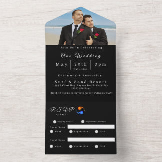 Foto de casamento Convite-Twin Flame Wedding-LGBTQ