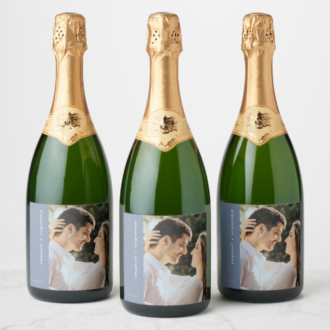 Foto de casamento de vinho espumante personalizado (Garrafas)