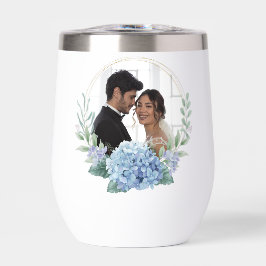 Foto de Casamento Floral Azul e Branco