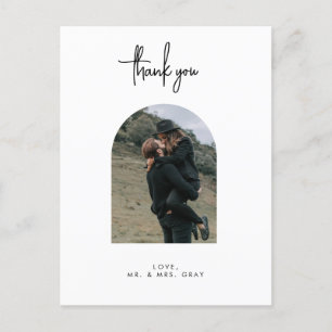 Foto de casamento Obrigado Cartão de Posto