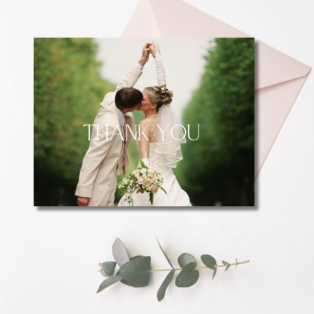 Foto de casamento Obrigado Cartões postais (Wedding Photo Thank You Postcards)