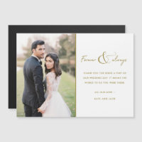 Foto de casamento para sempre e sempre Dourada Obr