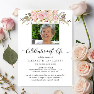 Foto de Celebração da Vida, Convite Funeral Flor