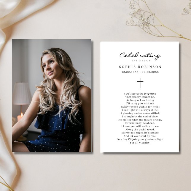 Foto de Celebração do Cartão de Oração Funeral da  (Criador carregado)