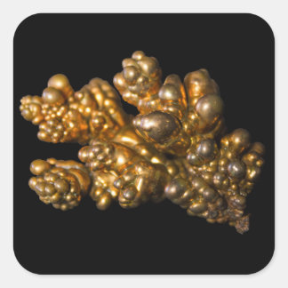 Foto de cobre no adesivo preto quadrado