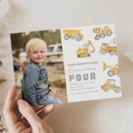 Foto de Construção 4.º Convite de Aniversário