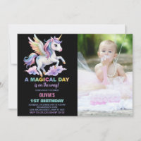 Foto de Convites de Aniversário para Nuvem Roxa