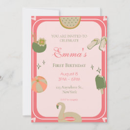 Foto de convites para festas de Piscina de 1rua.