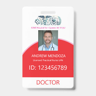 Foto de Crachá de Identificação do Nome do Médico