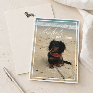 Foto de Dachshund Agradecimento por Cuidar do Pet