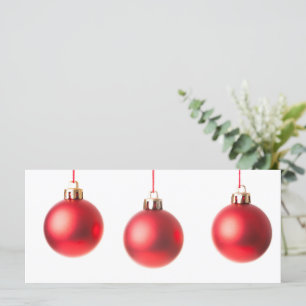 Foto de decoração de Red Christmas Balls com tex