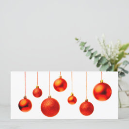 Foto de decoração de Red Christmas Balls com texto