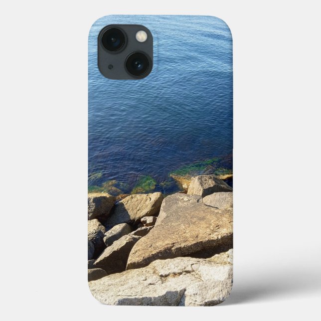 Foto de Deep Blue Atlantic Ocean Rocky Cliff (Verso)