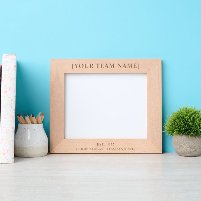 Foto de Equipe Personalizada & Quadro de Ano  (Front)