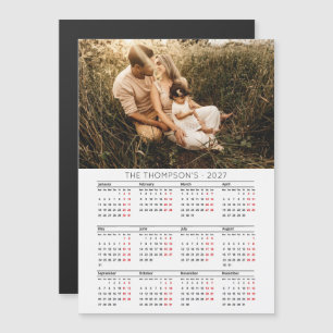 Foto de Família Moderna Calendário 2027 12 Meses