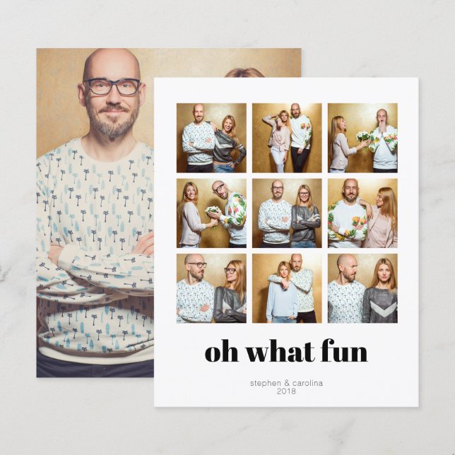 Foto de Férias Quadradas Mínimas de 9 Modernas de  (Frente/Verso)