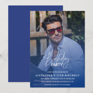 Foto de Festa de aniversário de convite para 57 an