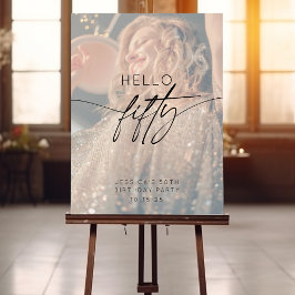 Foto de Festa de aniversário Moderno Hello 50 | Pr