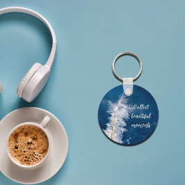 Foto de flocos de neve chaveiro