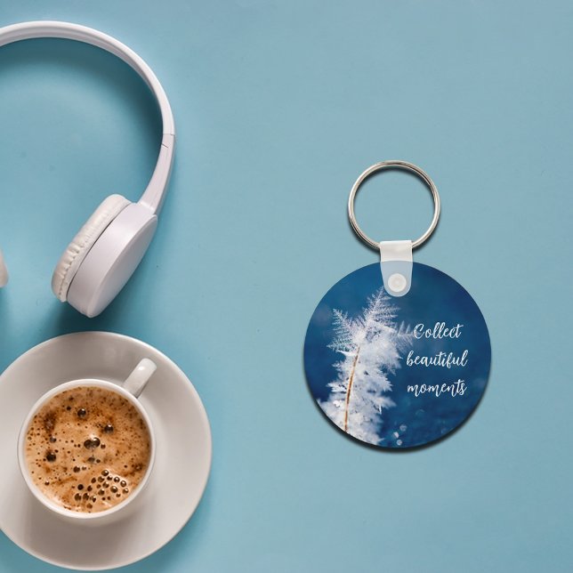 Foto de flocos de neve chaveiro (Photo of snowflakes keychain
)