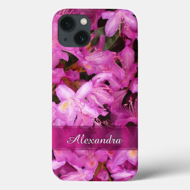 Foto de flor rosa bonito personalizada (Verso)