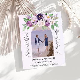 Foto de florais roxas para orçamento de casamento 