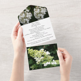 Foto de Flores Brancas, Convite de Casamento Tudo