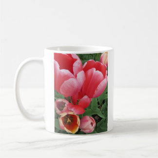 foto de flores de tulipa rosa vívida - caneca de c