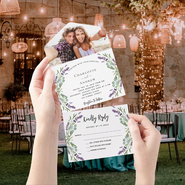 foto de flores de violeta lavanda casamento (Criador carregado)