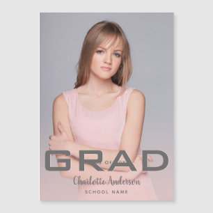 Foto de graduação, elegante rosa dourado moderno