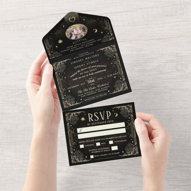 Foto de Halloween Tarot Convide o MENU "Junto com" (Tearaway)
