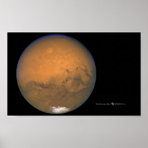 Foto de Hubble do poster de Marte
