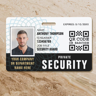 Foto de ID Personalizado de Segurança para Crachá