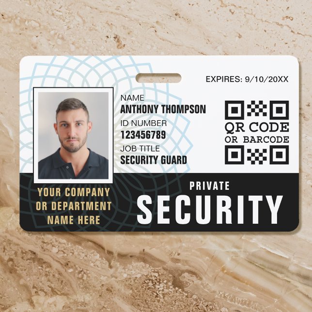 Foto de ID Personalizado de Segurança para Crachá  (Criador carregado)
