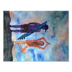 Foto de ioga laranja surf roxo