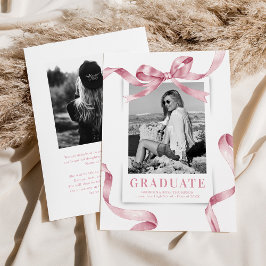Foto de Laço Rosa Elegante Anúncio de Graduação
