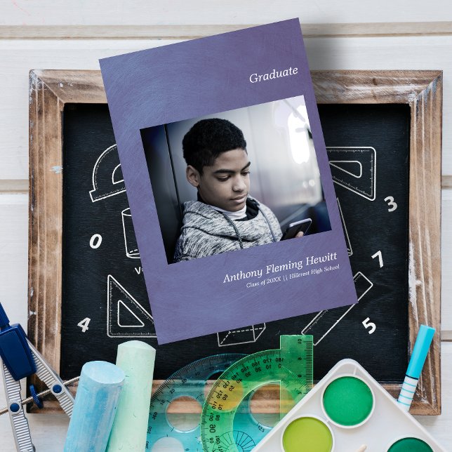 Foto de lançamento do Formando simples azul (Criador carregado)