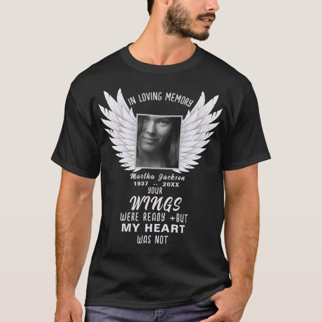 Foto de Lembrança & Angel Wings Memorial T-Shirt (Frente)