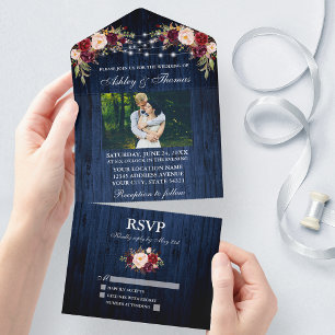 Foto De Luzes Azuis Florais De Casamento Russo