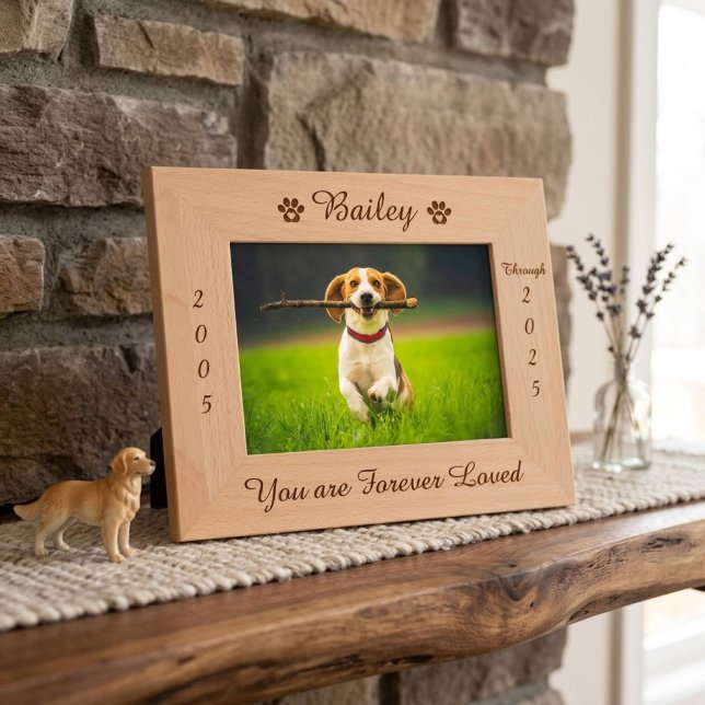 Foto de Madeira Personalizada de Memorial de Pet (Criador carregado)
