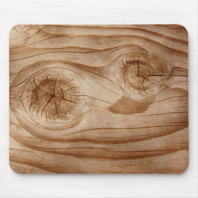 Foto de madeira real Mousepad (Frente)
