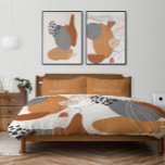 Foto de meio século geométrico abstrato moderno<br><div class="desc">Presente moderno de decoração do meio século elegante do abstrato geométrico de tipografia moderna. Um presente ideal para marido e mulher,  novo casal. Bold beige natural design. Disponível em cores diferentes.</div>