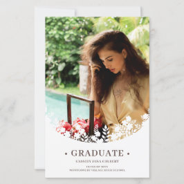 Foto de Moldura Floral Elegante Graduado Barato