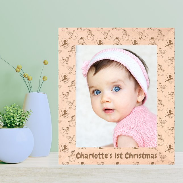 Foto de Natal de 1rua do bebê | Cute Snowman Patte (Living Room)