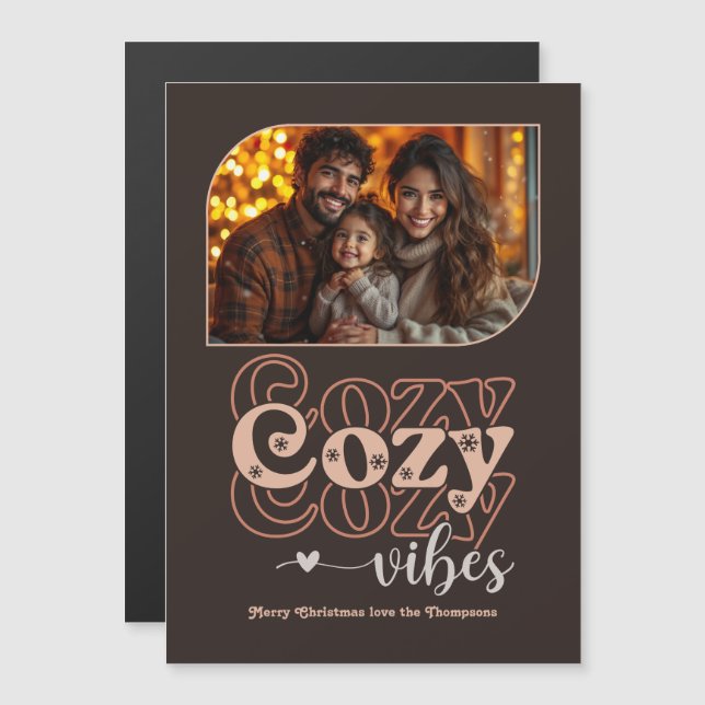 Foto de Natal do Feriado de Cacau da meia-noite (Frente/Verso)