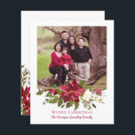 Foto de Natal Elegante de Poinsettia<br><div class="desc">Cartão com fotos de Natal elegante Poinsettia Holly Holiday Envie seu na moda, cartões de saudação tradicionais com algo especial este ano. Adicione sua foto de família e seu nome para uma memória verdadeiramente personalizada. Fácil de personalizar com texto, fontes e cores. **O nosso documento sobre o ORÇAMENTO é menor,...</div>