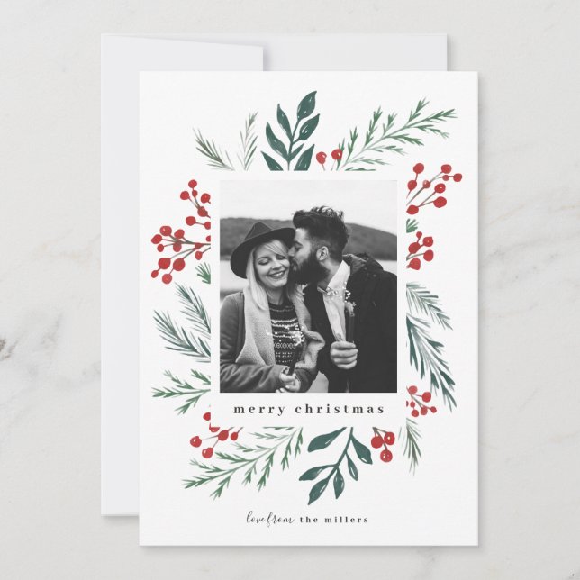 Foto de Natal Elegante dos Botânicos de inverno (Frente)