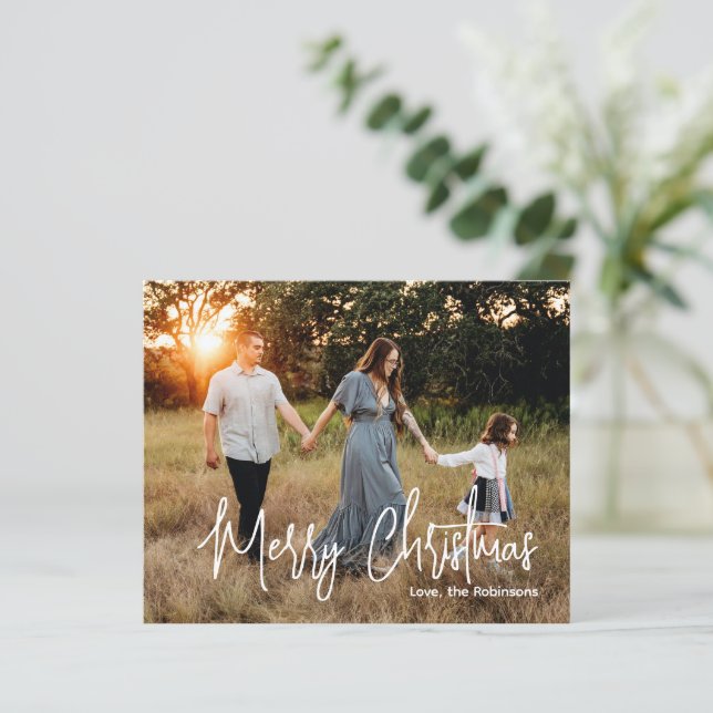 Foto de Natal Moderno com Letra Casual (Em pé/Frente)