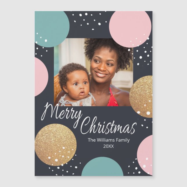 Foto de Natal Moderno para Pontos Festivos (Frente)